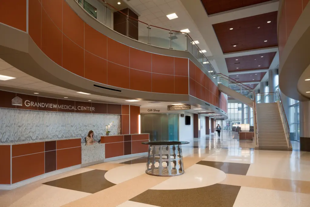 interior lobby of Grandview Medical Center
