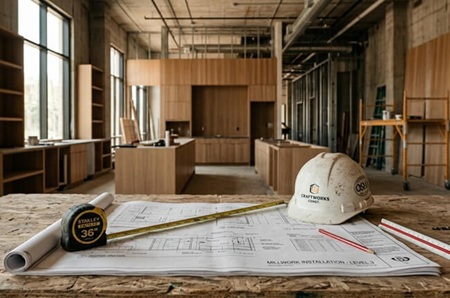Unfinished millwork project due to missed subcontractor coordination